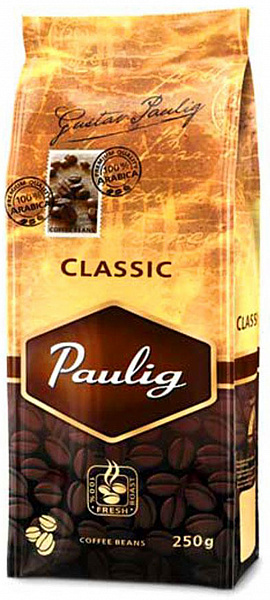 Кофе в зернах Paulig Classic 250г, Паулиг Классик фото в онлайн-магазине Kofe-Da.ru